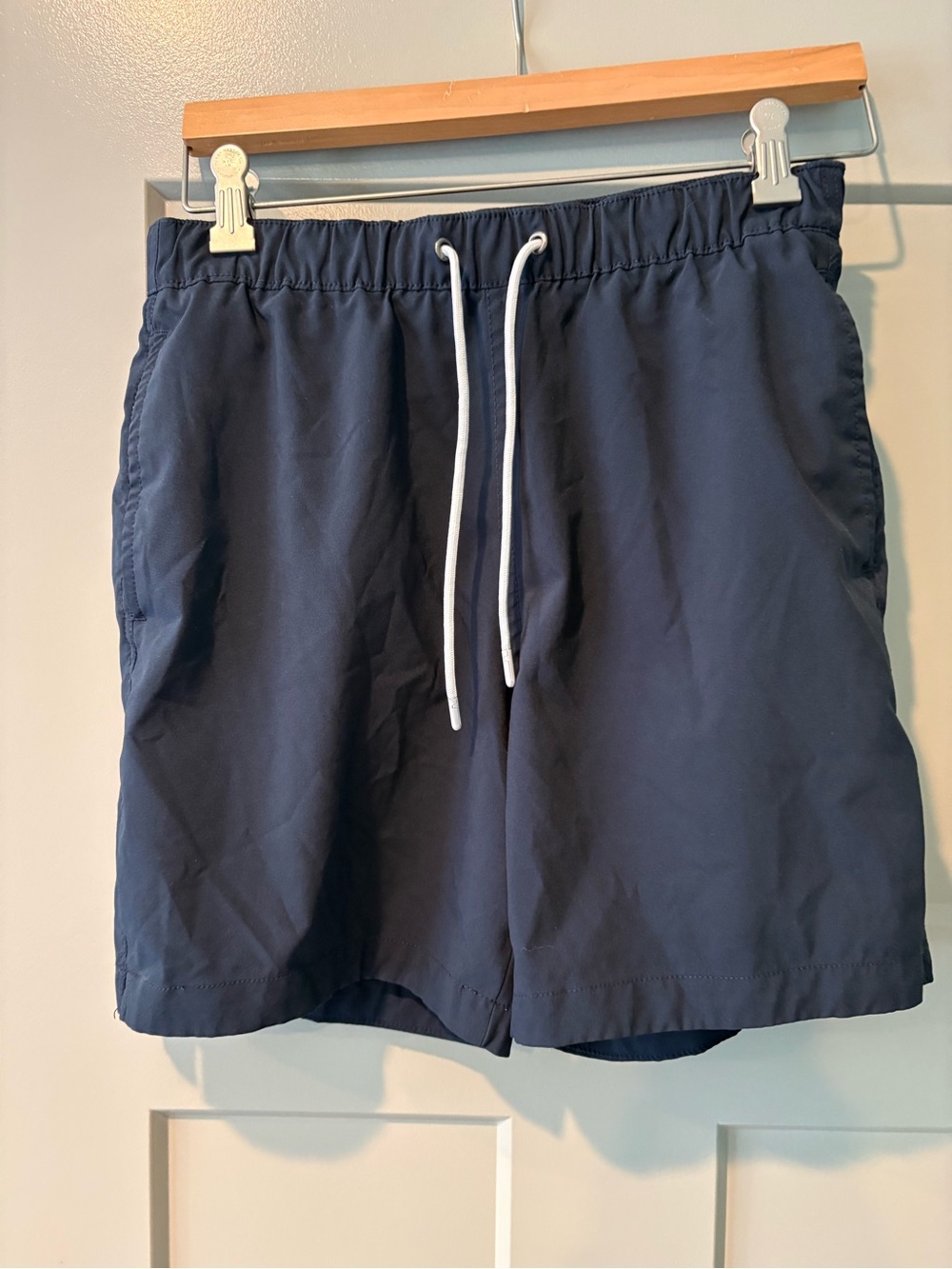 Men’s Abercrombie Navy Blue Drawstring Shorts